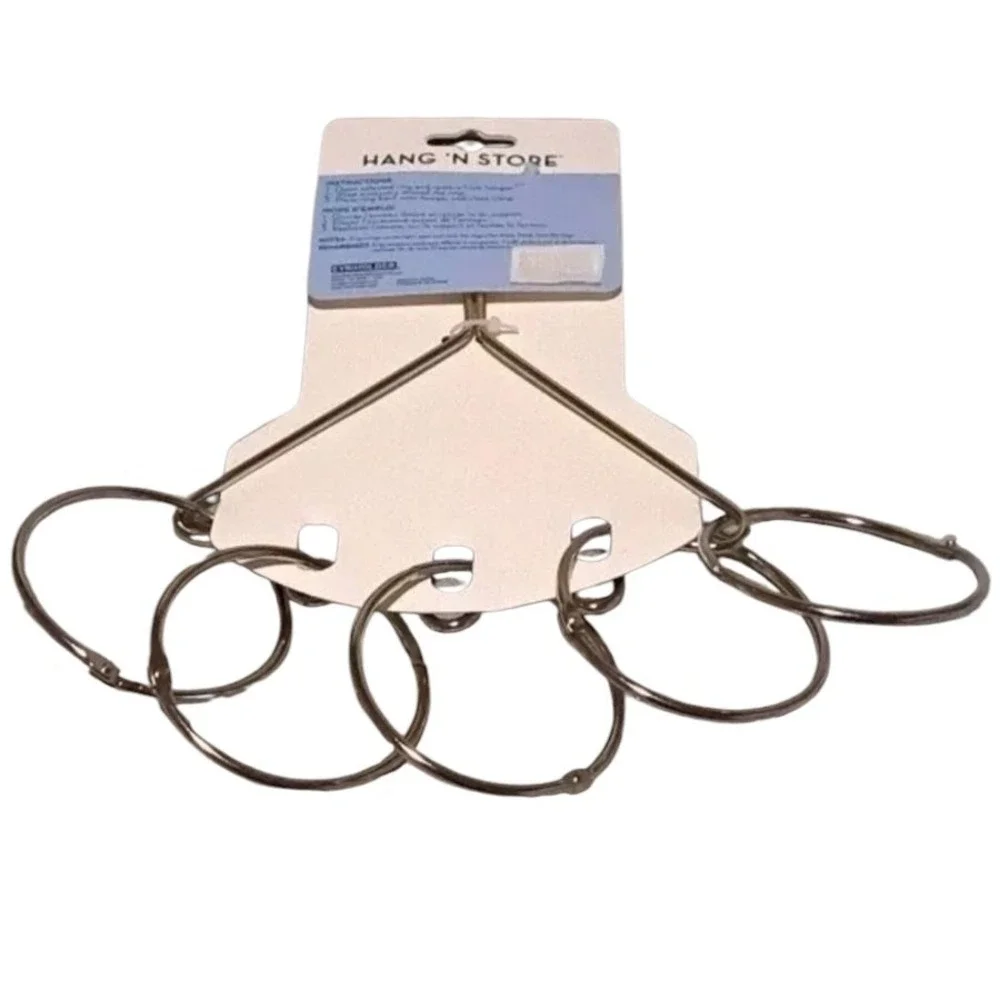 Accessory Organizer Hang Silver Open Ring Purchase Scarves Belts Ties Jewelry